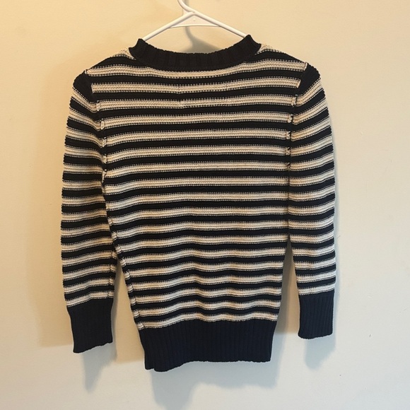American Eagle Striped Navy and White Sweater - Picture 4 of 4
